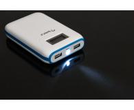 SHIRU Power Bank 10000mAh LCD biały - 320301 - zdjęcie 5